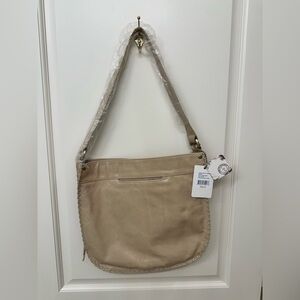 NWT HOBO Leather Bianka Parchment Shoulder Bag